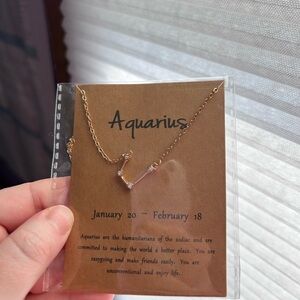 Aquarius Zodiac Necklace